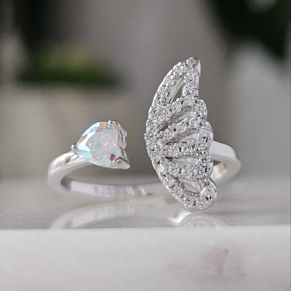 Butterfly Fairy Wing Ring, 925 Sterling Silver Charmed Aroma Size 6